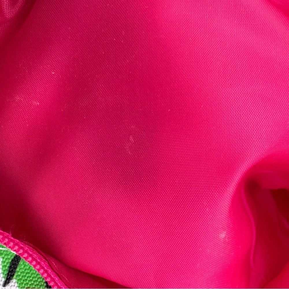 Clinique Donald Robertson Floral Makeup Bag‎ Pink Cosmetic Pouch